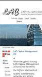 Mobile Screenshot of lac-capital.com
